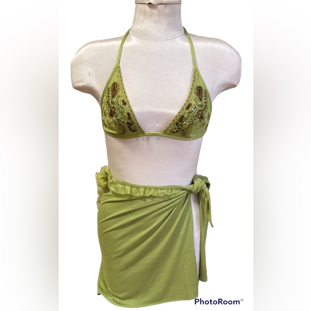 La Perla Beaded 2 piece Sarong Set